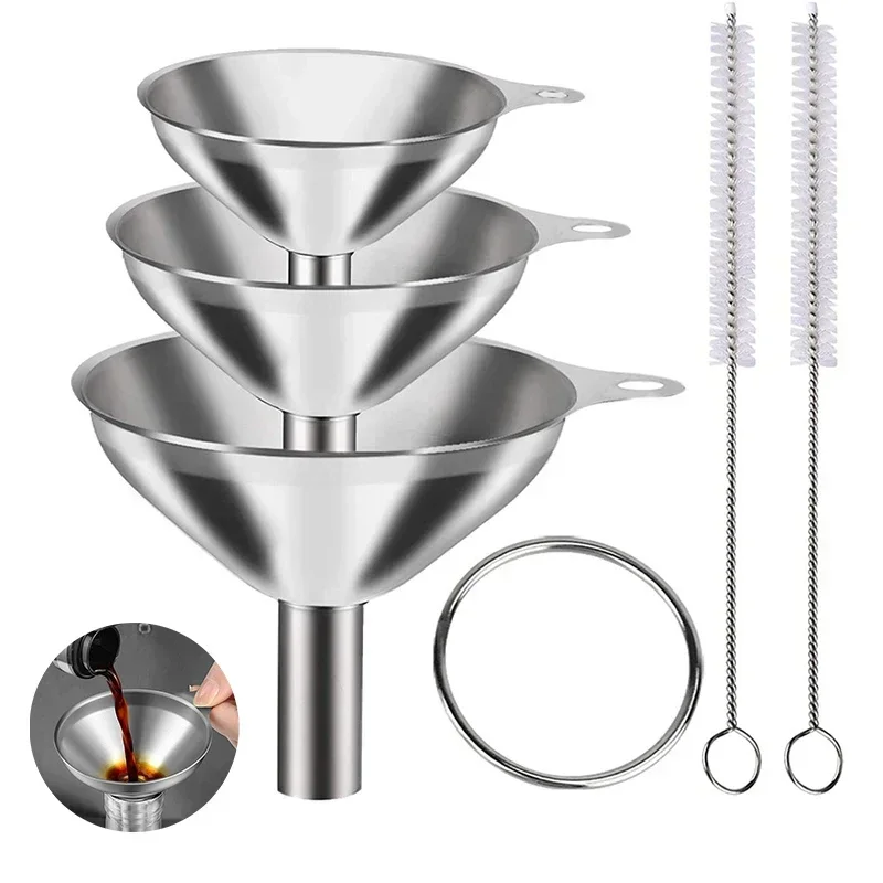 Kitchen Gadgets Small - 3/5-teiliges Küchentrichter-Set aus Edelstahl, Trichter aus