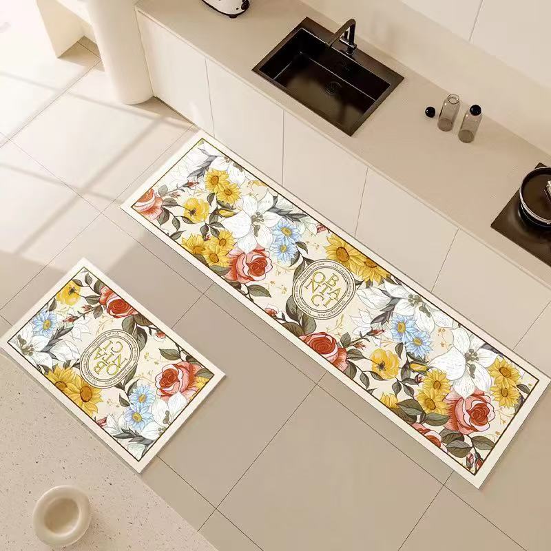 Kitchen Gadgets Luxury - VIKAMA 1/2 Stück moderne leichte Luxus-Küchen-Fußmatten,