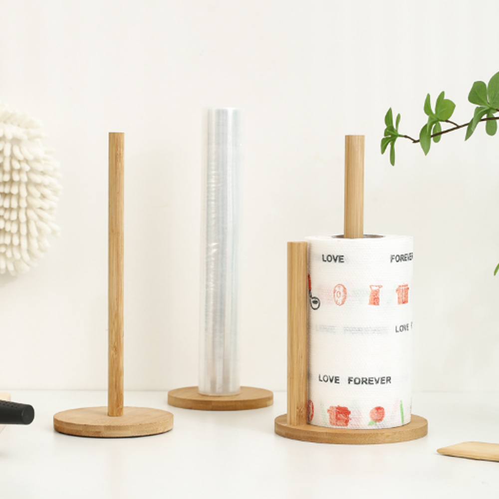 Kitchen Gadgets Organizer - 1PC Bambus Papier Handtuch Halter Küche