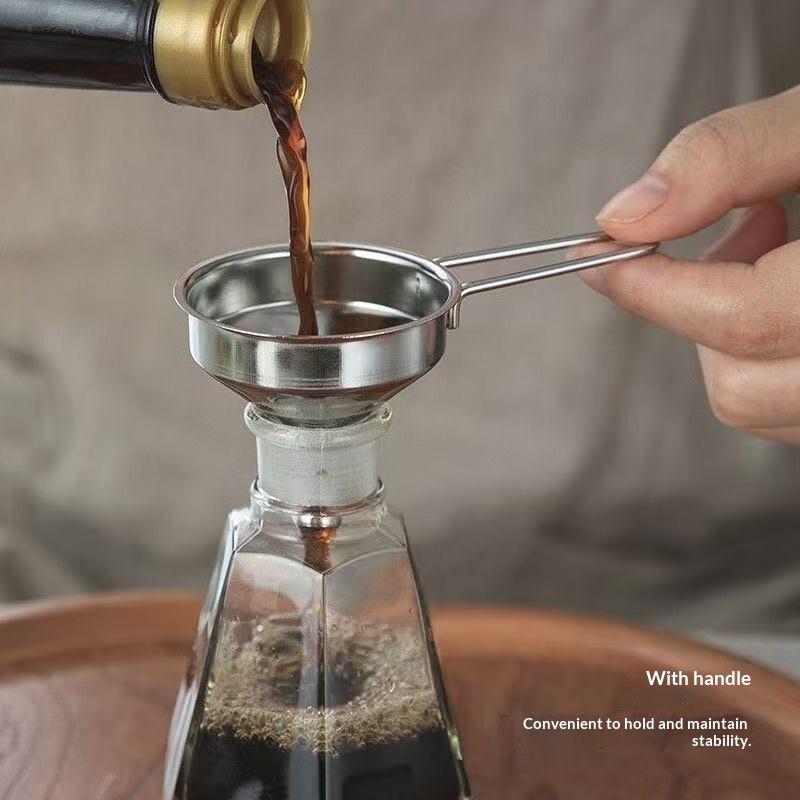 Kitchen Gadgets Small - SUSU 1 Stück Edelstahl-Trichter mit Griff,