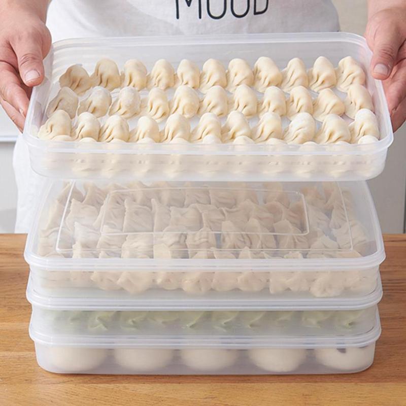 Kitchen Gadgets Organizer - Transparente Küchen-Aufbewahrungsbox Kühlschrank-Organizer Lebensmittelechte Kunststoffbehälter für