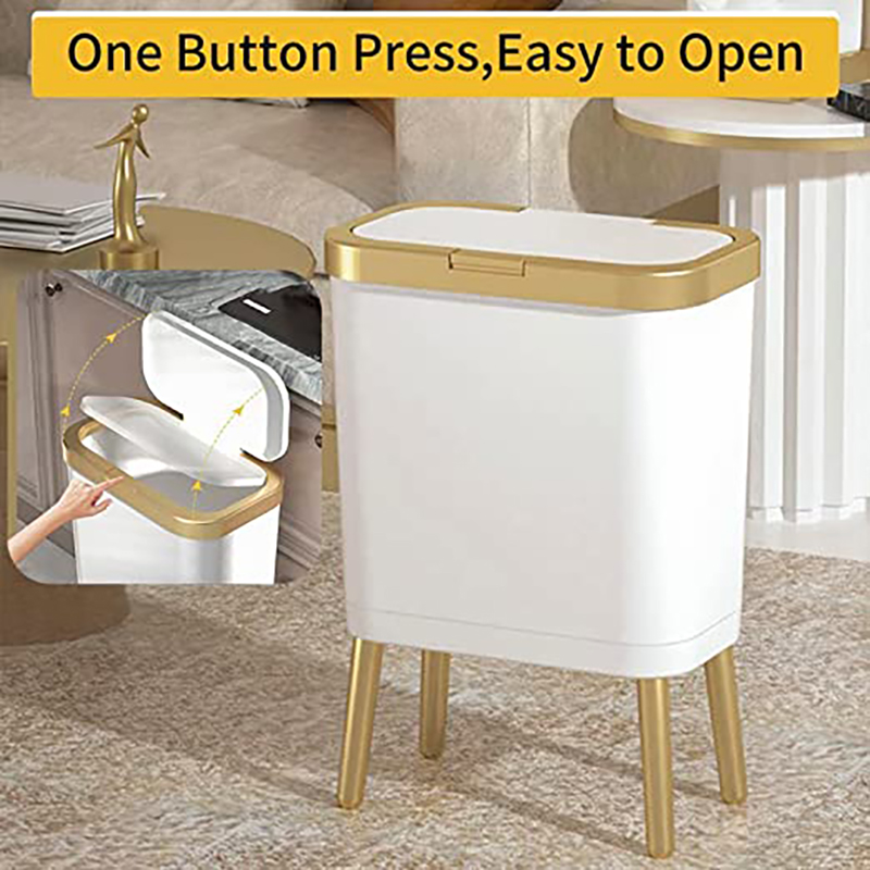 Kitchen Gadgets Luxury - Luxuriöser Mülleimer mit großem Fassungsvermögen, goldener