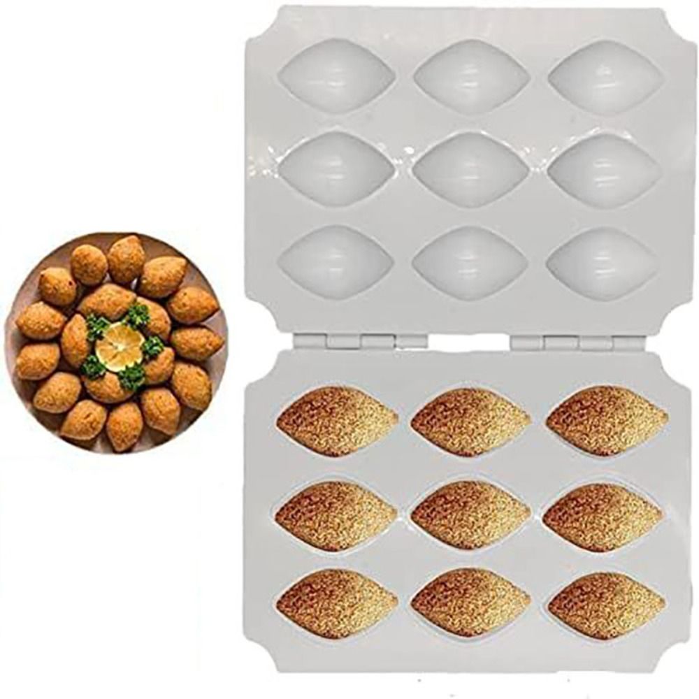 Kitchen Gadgets Modern - Küchenhelfer: 4/9-Loch-Fleischbällchenformer, effiziente DIY-Kibbeh-Rollformen, manuelle Kunststoff-Fleischkuchenform