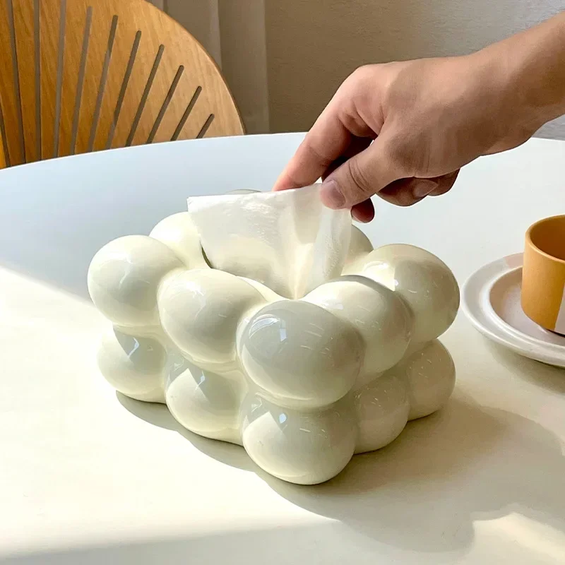 Kitchen Gadgets Luxury - Edle Keramik-Taschentuchbox, geeignet für Schlafzimmer, Wohnzimmer,