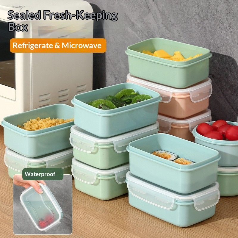 Kitchen Gadgets Organizer - Luftdichte Lebensmittelbehälter BPA-frei Stapelbare Auslaufsichere Lunchbox