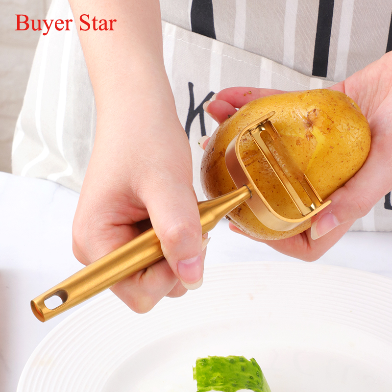 Kitchen Gadgets Gold - Neue Gold Obst Schäler edelstahl Kartoffel