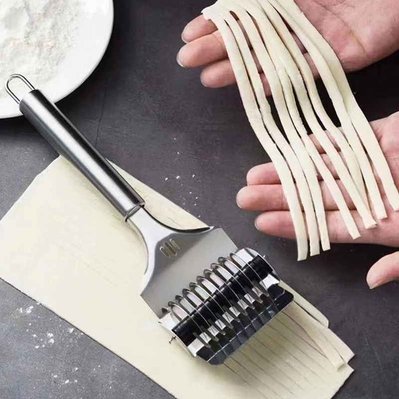 Kitchen Gadgets Pasta - 1 Stück Edelstahl Manueller Spaghetti-Schneider Nudelmaschine