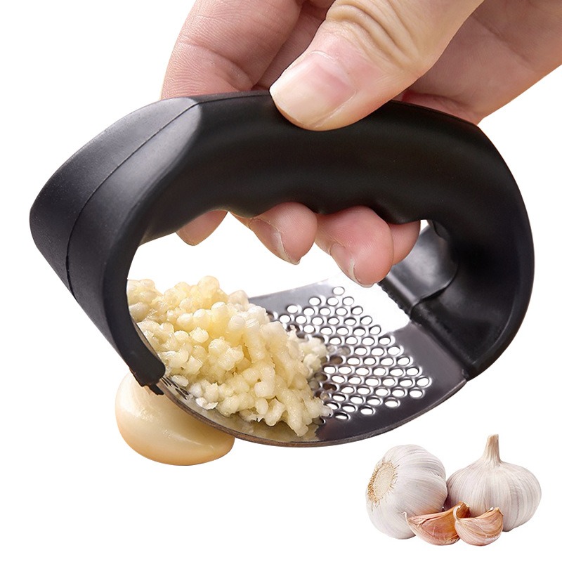 Kitchen Gadgets In China - Edelstahl-Knoblauchpresse Manueller Knoblauchzerkleinerer Knoblauch-Hackwerkzeug Obst- und