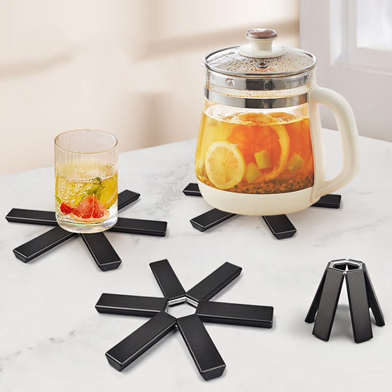 Kitchen Gadgets Modern - Küchenhelfer, zusammenklappbar, wärmeisolierend, hohe Topfmatte, Tischset,