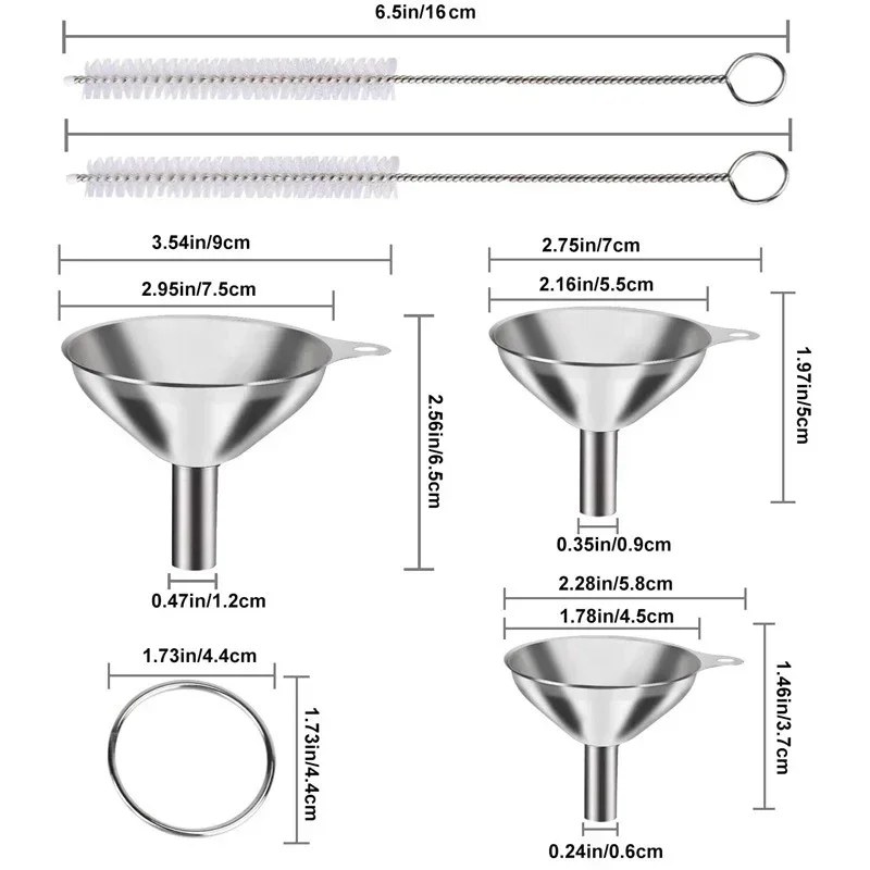 3/5-teiliges Küchentrichter-Se – Kitchen Gadgets Small Bewertung und Preis