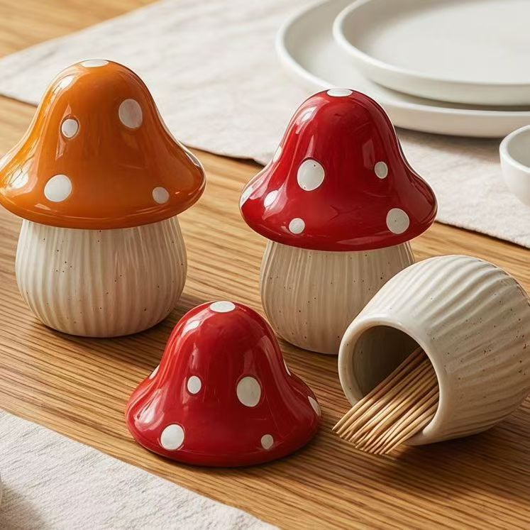 Cartoon-Pilz Keramik-Aufbewahr – Kitchen Gadgets Organizer Bewertung und Preis
