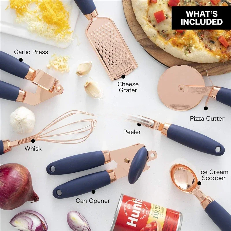 Küchenzubehör-Set mit 7 Teilen – Kitchen Gadgets Gold Bewertung und Preis