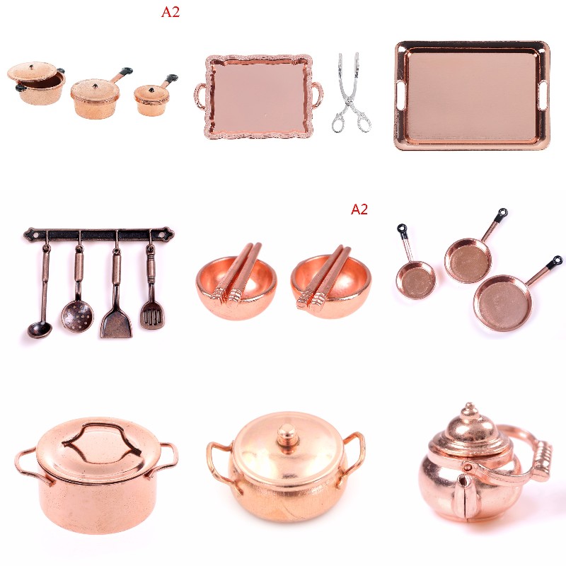 Maßstab 1:12 Puppenhaus Miniat – Kitchen Gadgets Gold Bewertung und Preis