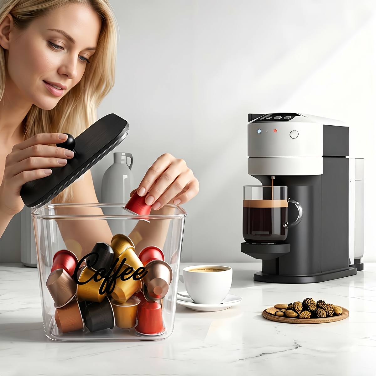 Kaffeepads-Halter mit Deckeln, – Kitchen Gadgets Organizer Bewertung und Preis
