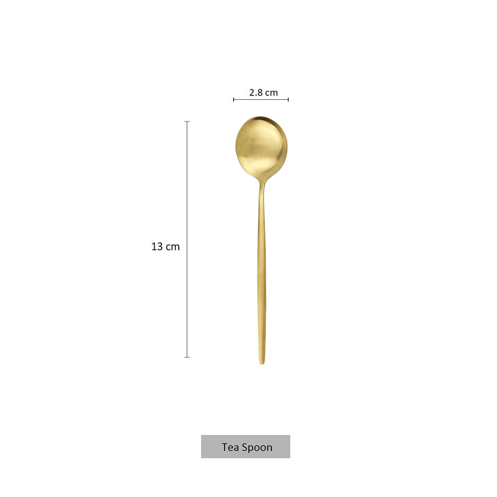 6Pcs Matte Edelstahl Teelöffel – Kitchen Gadgets Gold Bewertung und Preis