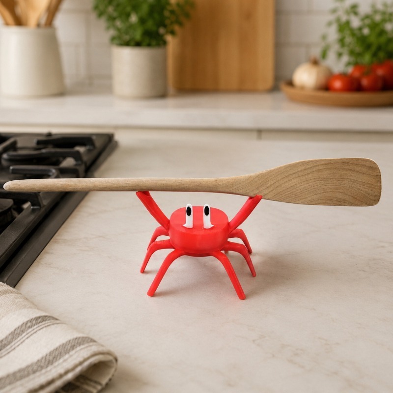 Roter Krabben-Löffelhalter, Ni – Kitchen Gadgets For Gifts Bewertung und Preis